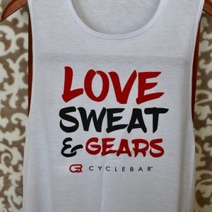 CycleBar Love Sweat & Gears Muscle Tank